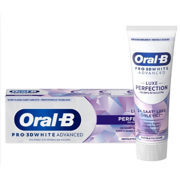 Oral B Pro-3DW Advanced	Express Whitening Glossy	White Diş Macunu 75	Ml