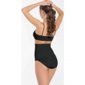 Kadın Külot Korse Mideli Body Siyah S-M