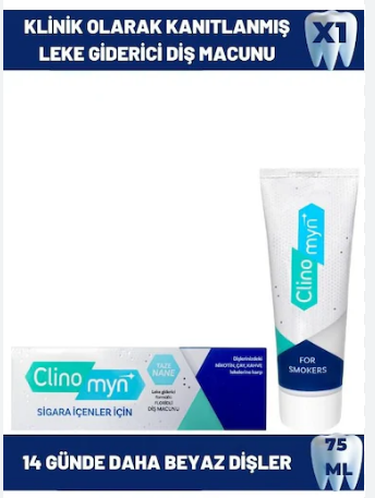 Clinomyn Diş Macunu 75 ml smokers