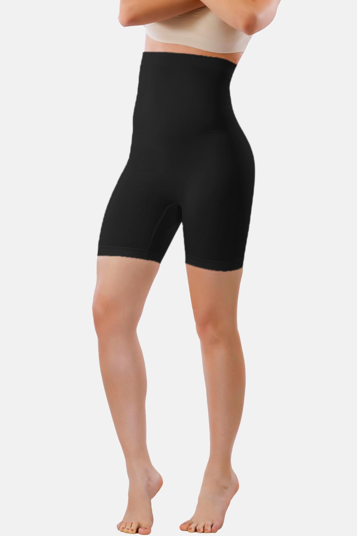 Kadın Mideli Uzun Paçalı Korse Siyah M