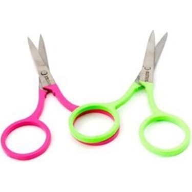 Neon Yeşil/Pembe Saplı Kaş Makası