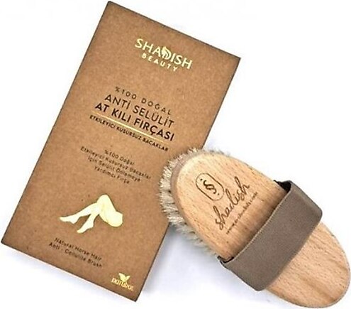 Shadish Doğal %100 At Kılı Anti-Selülit Fırça