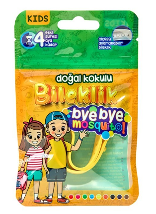 Bye Bye Mosquito(Kids) Doğal Kokulu Sinek Kovucu Bileklik