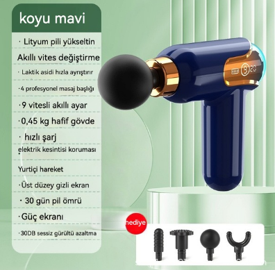 Resi Led Ekran 9 Kademeli Sensörlü Masaj Tabancası