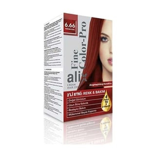 Alix Kıt Saç Boyası 50ml 6.66 Yoğun Kızıl