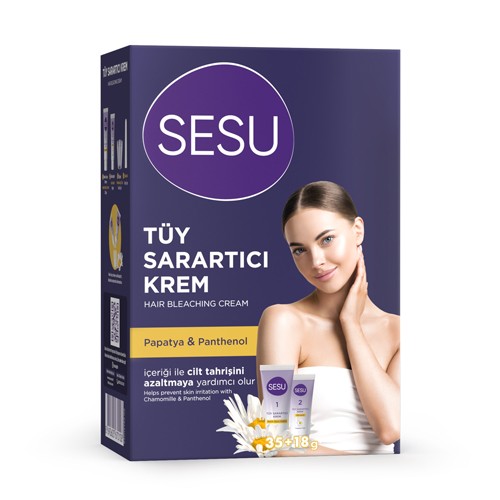 Sesu Tüy Sarartıcı Krem 35gr + 18gr