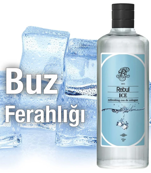 Rebul İce Kolonya Cam Şişe 270 Ml
