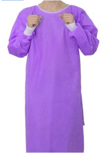 Tek Kullanımlık Önlük Lila