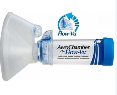 AeroChamber Mavi Flow Yetişkinler Için +15