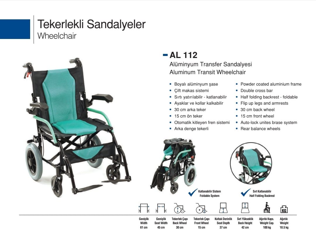 Aluminyum Transfer Sandalyesi