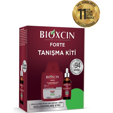 Bioxcin Forte Tanışma Kiti Yoğun Saç Dökülmesine Karşı Bitkisel Şampuan ve Serum 300 ml Normal Saçlar