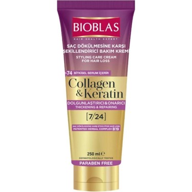 Bıoblas Krem 250 Ml Kolajen Keratin Şekillendirici