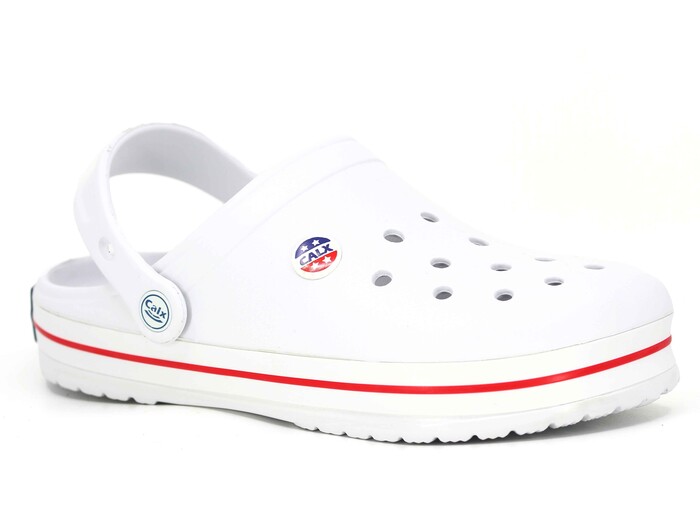 Calx Merdane EM4005 Tek Taban Sabo Poşetli Cross Terlik Beyaz no 44