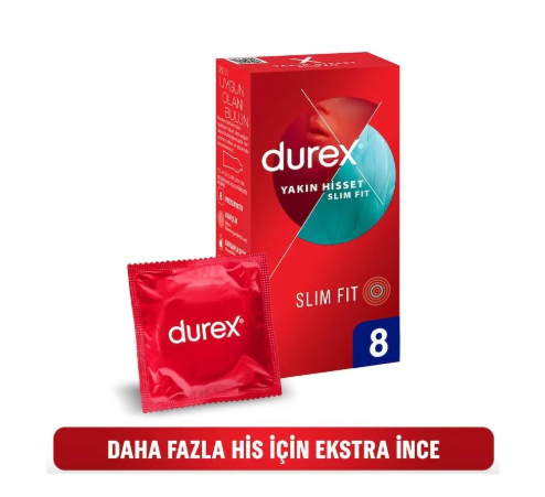 Durex Prz Yakın Hisset 8'liSlim Fit