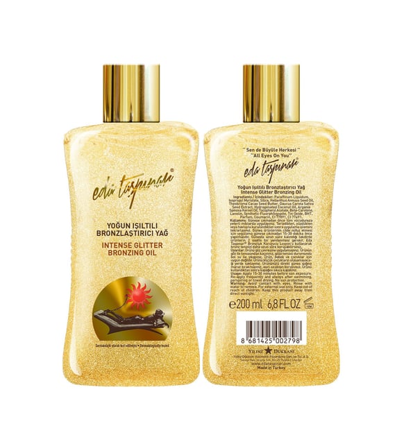 Yoğun Bronzlaştırıcı Işıltılı Yağ 200 Ml eda taşpınar