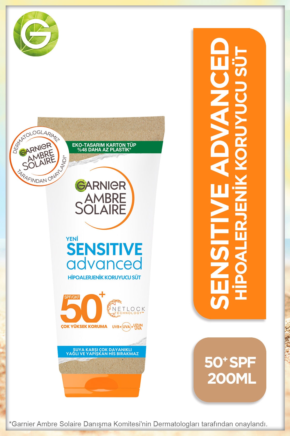 Güneş Koruyucu Süt Gkf50 200 Ml