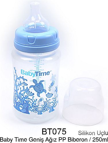 Geniş Ağız Pp Biberon (Silikon Uçlu)  250 Ml Bt075