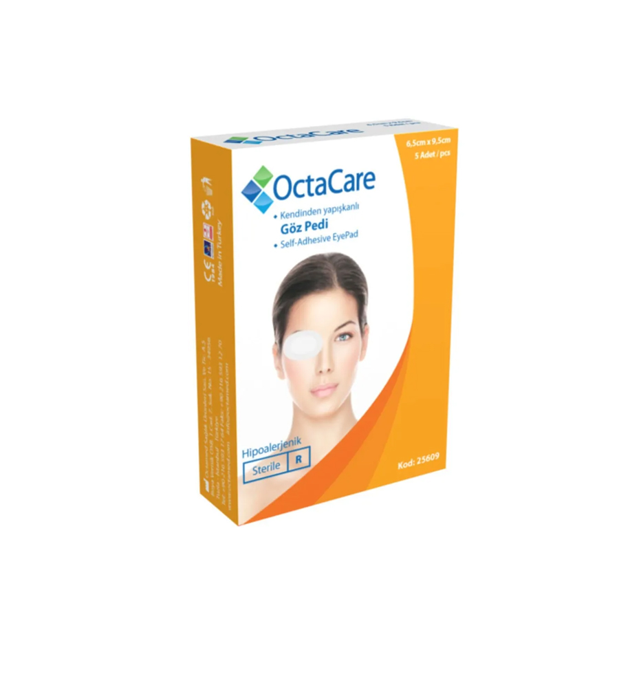 Göz Pedi 6,5 Cmx 9,5 Cm 5'Li Steril