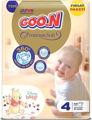 Goon Premium Soft Bant 64 Lü 4 Beden Aylık Fırsat Paketi