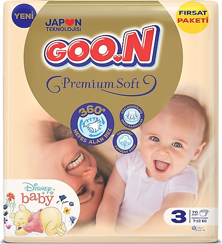 Goon Premium Soft Bant 76 Lı 3 Beden Aylık Fırsat Paketi