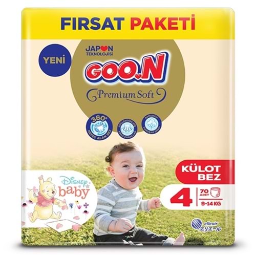 Goon Premium Soft Külot Bezi Aylık Paket 4 70 Li