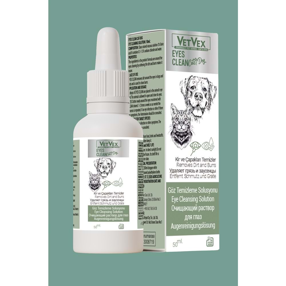 Kedi Ve Köpekler İçin Göz Temizleme Solüsyonu 50 Ml