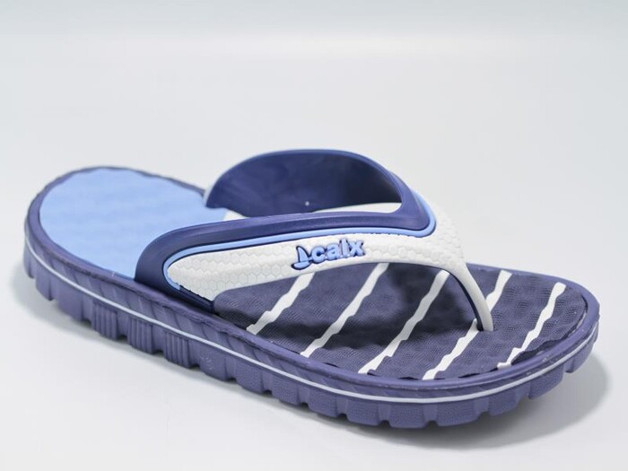 Merdane M120 Masajlı Parmak Arası Terlik Lacivert - Beyaz - Mavi 41 Numara