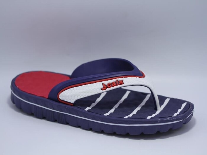 Merdane M120 Masajlı Parmak Arası Terlik Lacivert - Kırmızı 41 Numara
