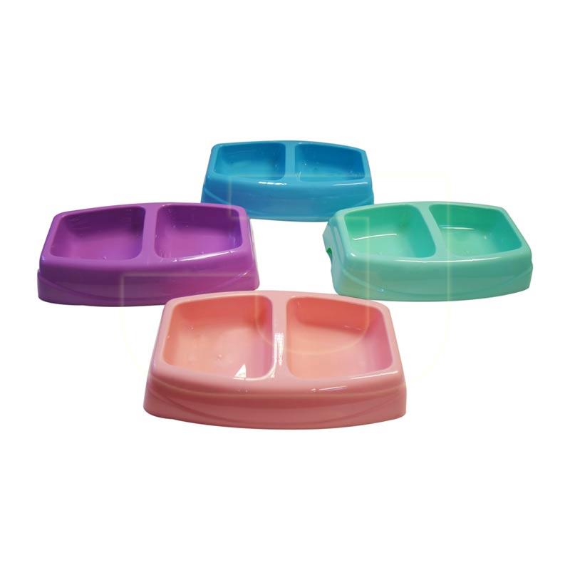 İkili küçük Mama Kabı