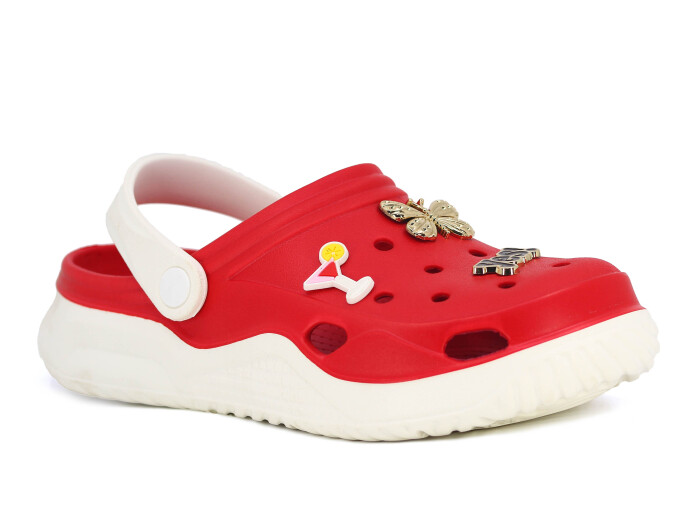 Monapicco Zenne Stella Cross Terlik Beyaz - Kırmızı no 38