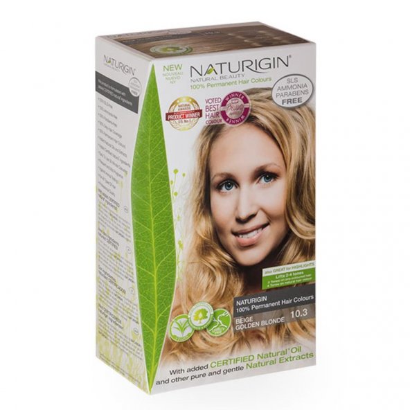 Organik İçerikli Saç Boyası 10.3 Altın Sarısı