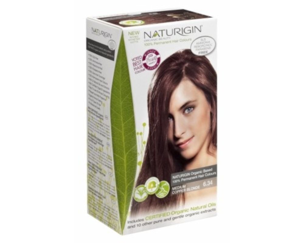 Organik İçerikli Saç Boyası 6.34 Orta Bakır Sarı