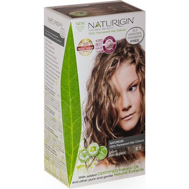 Organik İçerikli Saç Boyası 8.1 Açık Kül Sarısı