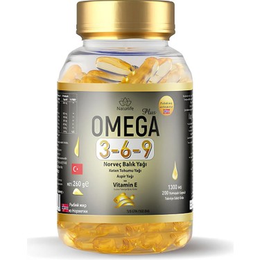 Naturlife Omega 3- 6-9 1300 Mg 200 Kapsül
