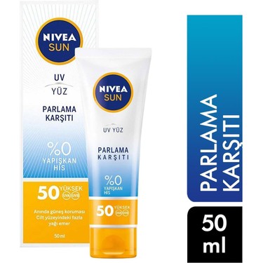 Nivea Sun Güneş Kremi Parlama Karşıtı SPF50+ 50 ml