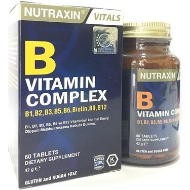 Nutraxin B Vitamin Complex 60 Tablet