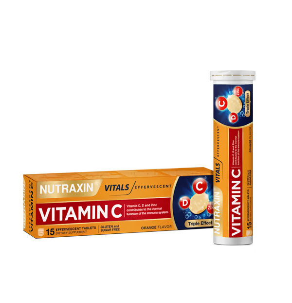 Nutraxin Efervesan Vitamin C-D-Zınc 15 Tablet