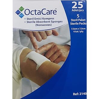 steril Emici Kompres 25'Li 7,5x7,5 cm