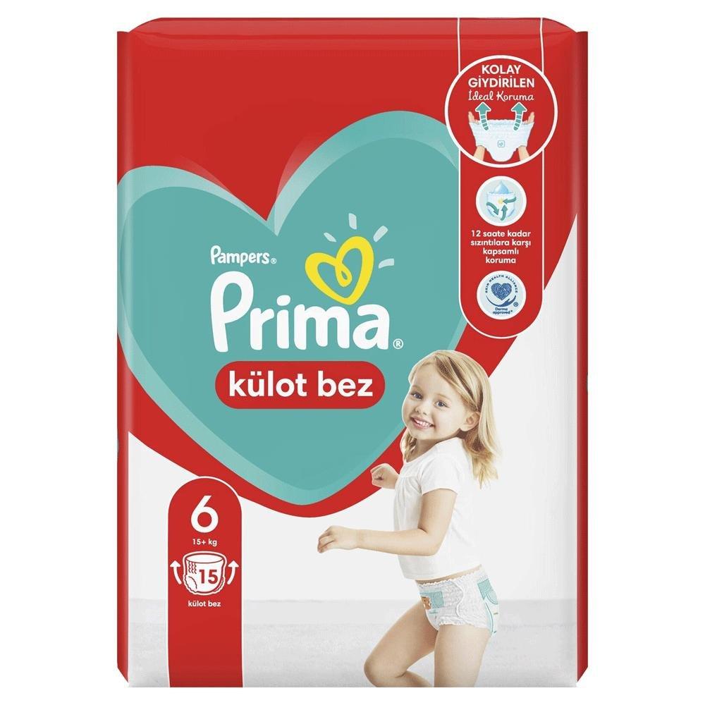 Prima Pants Külot Bebek Bezi 6 Beden Ekstra Large Paketi 15 Adet