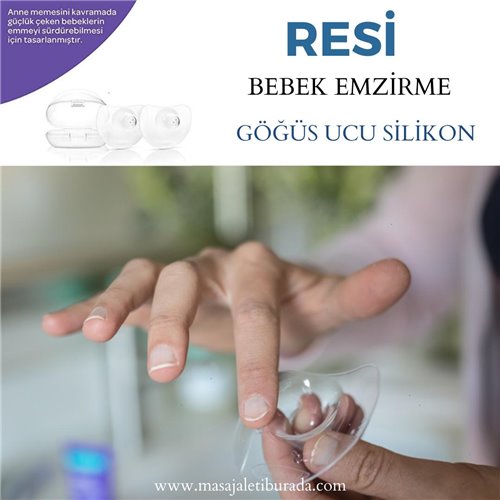 Resi Bebek Emzirme Şeffaf Göğüs Ucu Silikon