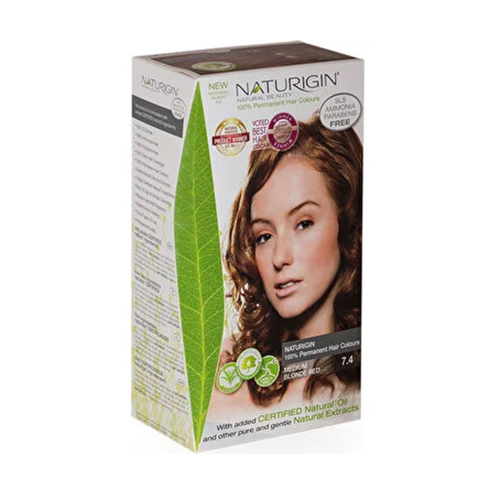 Organik İçerikli Saç Boyası 7.4 Orta Sarı Kızıl