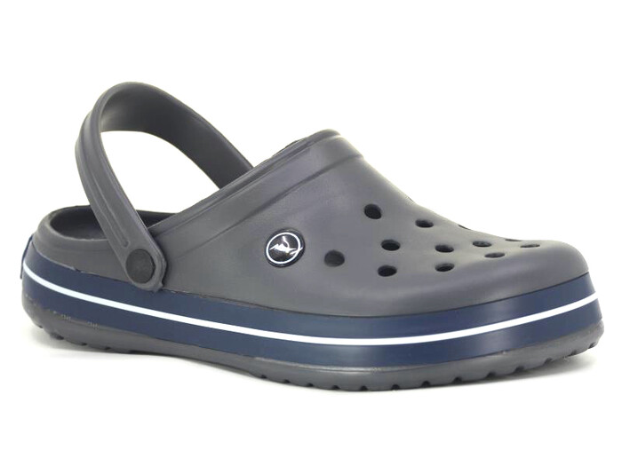 Sonimix Merdane EM0079.01 (CEOX) Kutulu Eva Cross Terlik Koyu Gri - Lacivert - Beyaz no 44