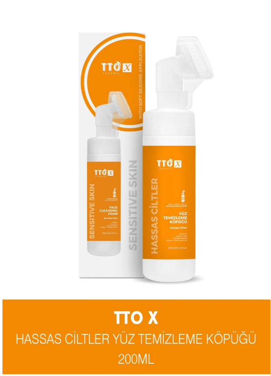 TTO x Hassas Ciltlere Özel Çay Ağacı Içeren Aplikatörlü Yüz Köpüğü