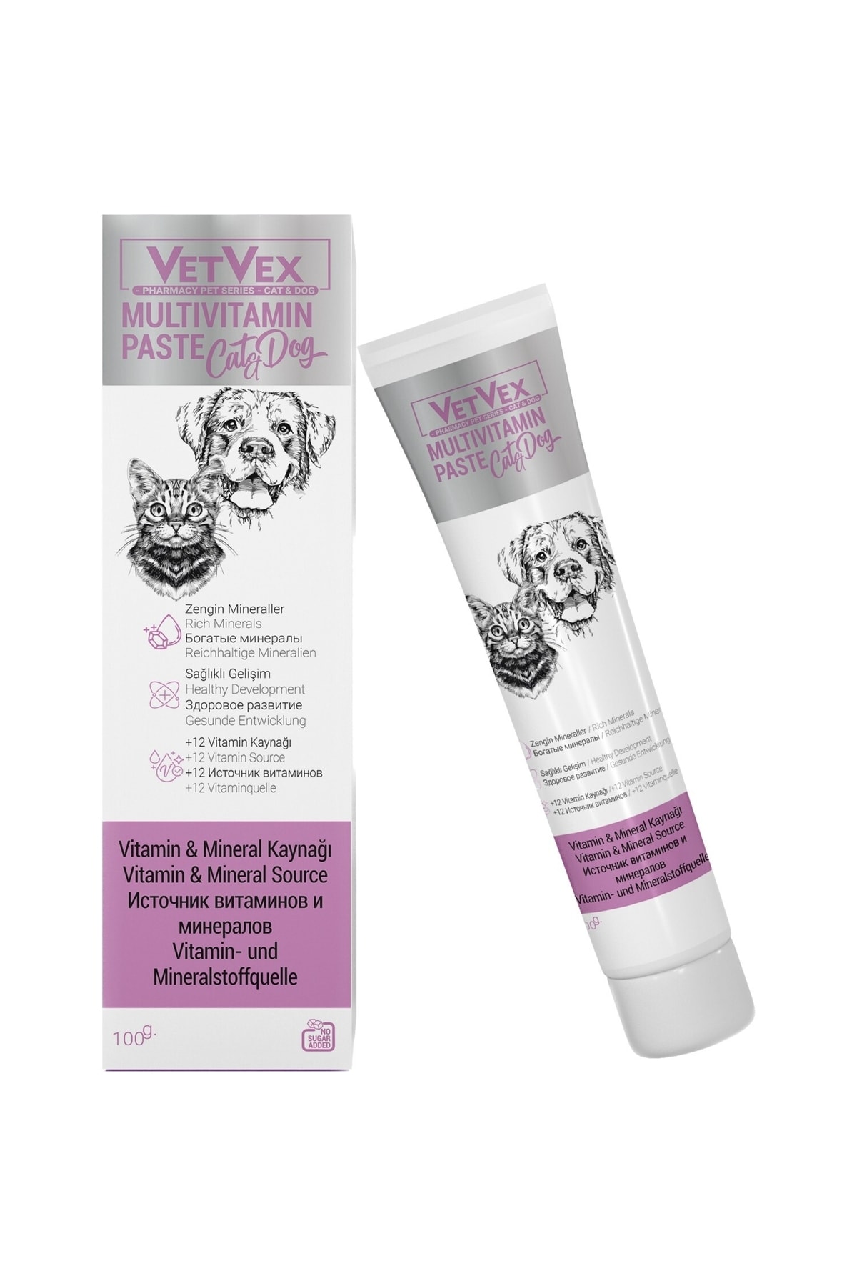 Vetvex Kedi Ve Köpekler İçin Multıvıtamın Pasta-Vitamin Ve Mineral 100 Gr