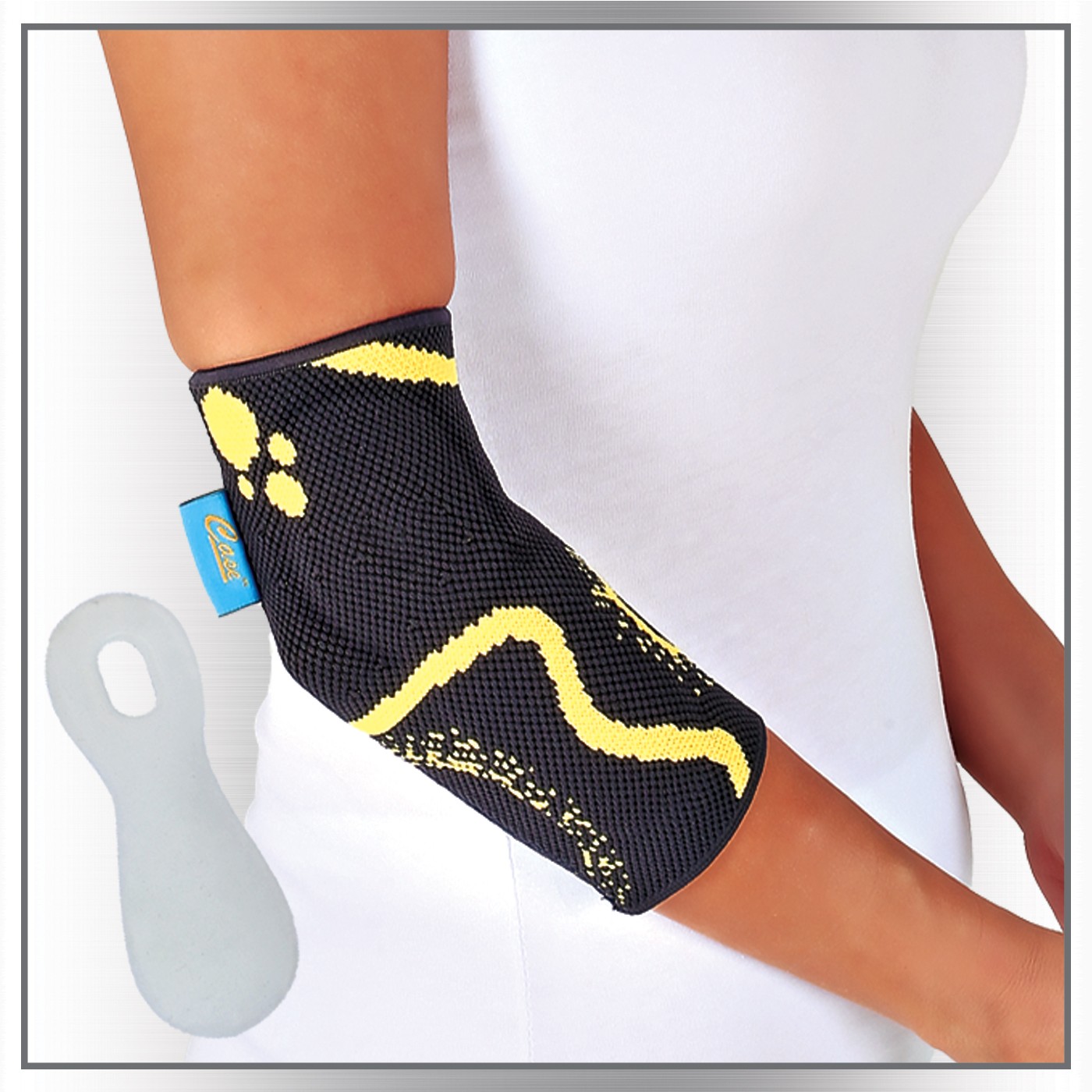 Slikon Ped Destekli Örme Dirseklik XL