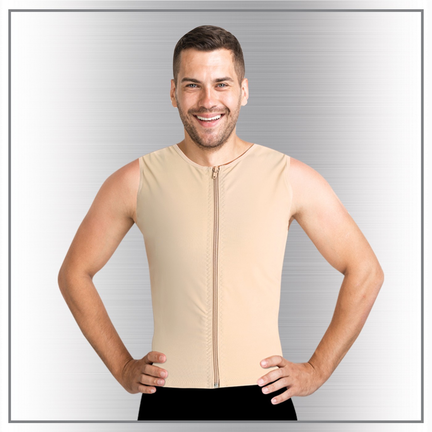 Erkek Jinekomasti Fermuarlı XXXL